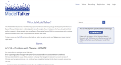 Desktop Screenshot of modeltalker.org