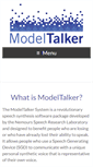 Mobile Screenshot of modeltalker.org