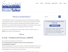Tablet Screenshot of modeltalker.org